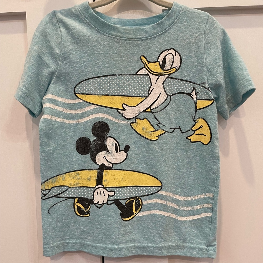 Disney Jumping Beans vintage Mickey & Donald surf shirt. Boys size 24 months.
